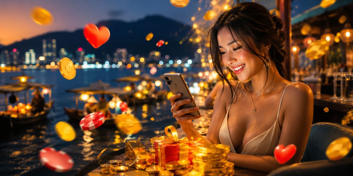 Người chơi sử dụng OK9 trên điện thoại tại bãi biển Đà Nẵng